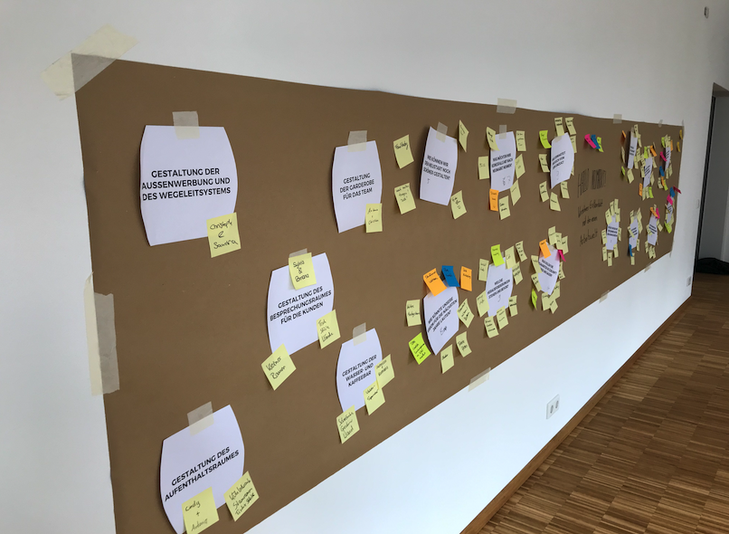 Offene Gesprächsrunde während eines Strategie-Workshops