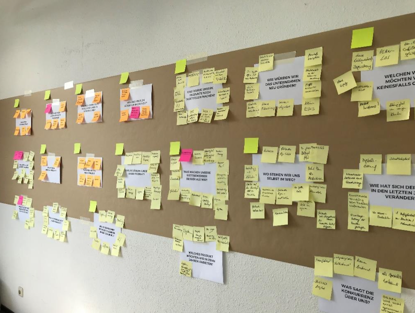 Präsentation erster Positionierungsideen im Workshop